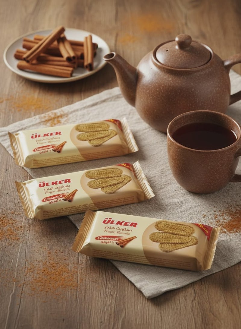 Ulker Finger Biscuits with Cinnamon - 60 gm - 6 Pieces - Image 2